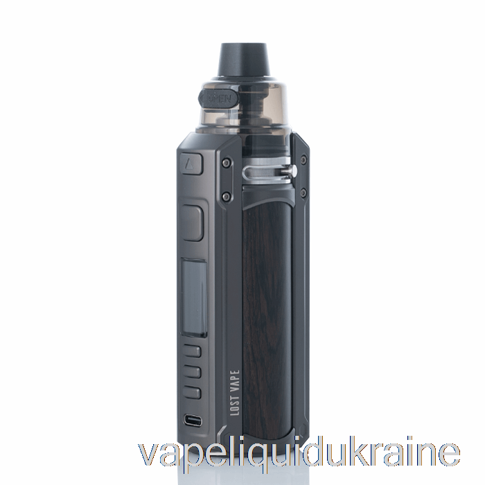 Vape Ukraine Lost Vape URSA QUEST 100W Pod Mod Kit Gunmetal / Ebony Wood